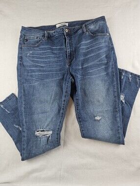 Kancan KanCan Jeans 2XL Distressed High Rise Casual Everyday School‎ *Read*